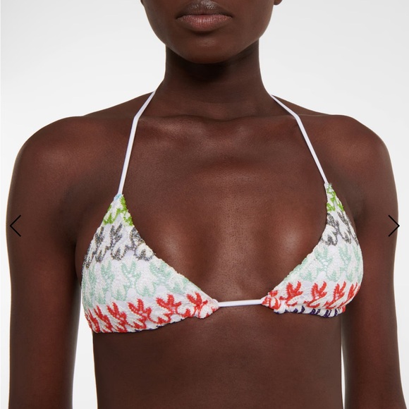 MISSONI MARE Zig-zag knit bikini. Size 42 NWT US Size 6 - Picture 3 of 9